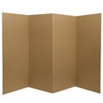 thumbnail image 2 of Red Lantern 3 ft. Short Brown Temporary Cardboard Folding Screen - 4 Panel, 2 of 5
