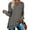 Dark Gray, variant on Women's Long Sleeve Loose Casual Fall Pullover Side Split Tunic For Leggings