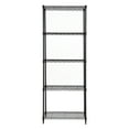 thumbnail image 2 of 5 tier black utility wire shelving unit 14x24x63in, 2 of 8