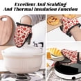 thumbnail image 3 of Cute Tomato Ketchup Oven Mitts Heat Resistant - Soft Lining Silicone Mini Oven Mitts with HangingLoop, Kitchen Oven Gloves Heat Resistant 500℉ for Cooking Baking Microwave, 3 of 7