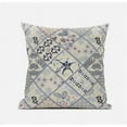 thumbnail image 5 of Fall Patch Snowflowers Throw Fabric Pillow with Zip in Dark Green Peach 18x18, 5 of 6