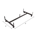 thumbnail image 2 of SSWBasics Black Grid Gondola Base with Casters (Use with existing 3” on Center Wire Grid Panels ), 2 of 7