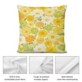 thumbnail image 5 of 2PCS Floral Colorful Flower Pillow Cover Decorative Square Cushion Accent Polyester 18x18 Inch for Sofa Chair, 5 of 7