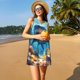 thumbnail image 3 of Fotbe Colorful Underwater Shark Vestido de Verano sin Mangas para Mujer – Vestido Midi Línea A, Estilo Camiseta Floral, Vestido Playero Casual y Fluido, 3 of 7