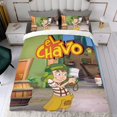 thumbnail image 4 of El Chavo del Ocho Conjunto de sábanas temático, trío de piezas, cómodo y amigable con la piel, diseño único, regalo de decoración para el hogar para familiares, amigos y fans, 90 cm * 190 cm, 4 of 6