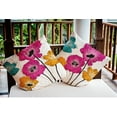 thumbnail image 3 of Simply Daisy 20 in x 20 in Modern and Contemporary Pink Floral Polyester Throw Pillow, 3 of 3