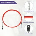 thumbnail image 3 of Unique Bargains 2 Pcs 500cm 16FT 33C/3300 Marine Boat Throttle Shift Control Cable Red with Fastening Head, 3 of 6