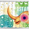 thumbnail image 1 of Rideau de Douche Coloré avec Lune et Étoiles - Design Fantaisiste, 1 of 4