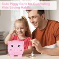 thumbnail image 4 of Piggy Bank Play Tailor Unicorn DIY, color rosa, 15 x 14 x 14 cm, 4 of 7