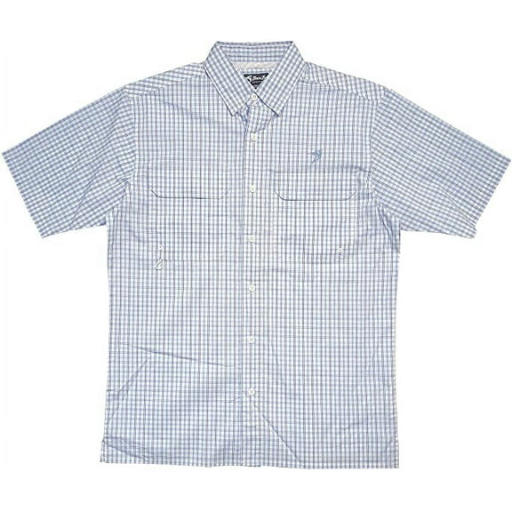 Bimini Bay Men's Pine Island Plaid Short Sleeve Shirt
