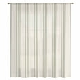 thumbnail image 2 of Sage Green Striped Sheer Curtains 45 Inches Long, Modern Farmhouse Green Stripes Light Filering Curtains, Breathable Simi Curtain Privacy Drapes for Kitchen Bathroom Small Window Treatment, 2 of 9