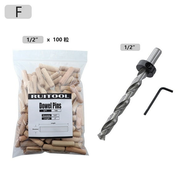 WKWeiS Wood, Beech, Round Wood, Wood Plug, Woodworking Hole Fitting, Furniture Connector up to 40% Off