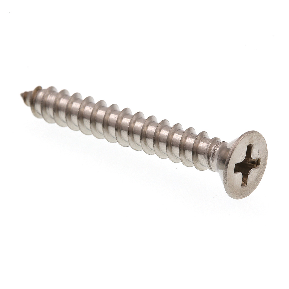 PrimeLine 9016681 Sheet Metal Screws, SelfTapping, Flat Head, Phillips Drive, 8 X 11/4 in