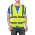 thumbnail image 1 of T-Sheng Chaleco De Seguridad Reflectante De Alta Visibilidad Para Hombres Y Mujeres Chaleco De Trabajo De Construcción Con Bolsillo Amarillo Fluorescente 2Xl, 1 of 5
