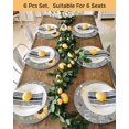thumbnail image 4 of 13 Inch Round Placemats Set of 4, You Are My Sunshine Non Slip Heat Insulation PP Table Mats, Yellow Sunflowers Cute Bees Heart Grey Washable Place Mats for Kitchen Dining Party Table Decor, 4 of 7