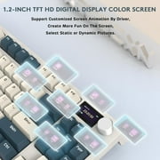 ATTACK SHARK K86 Wireless Mechanical Keyboard 75% with TFT Color Display & Knob Apex Pro TKL, 2.4G/Bluetooth/USB-C Wired RGB Backlit, Hot Swappable