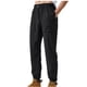 thumbnail image 1 of Pantalones largos para hombre, de seda de hielo, de color liso, finos, para trabajo al aire libre, holgados, frescos, informales, con cierre de tobillo, de poliéster., 1 of 2
