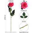 thumbnail image 3 of Ramo de flores de seda artificial DuHouse, 10 unidades, rosas falsas, 3 of 5