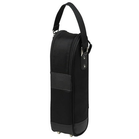 Picnic At Ascot New York Single Bottle Wine Carrier in Black