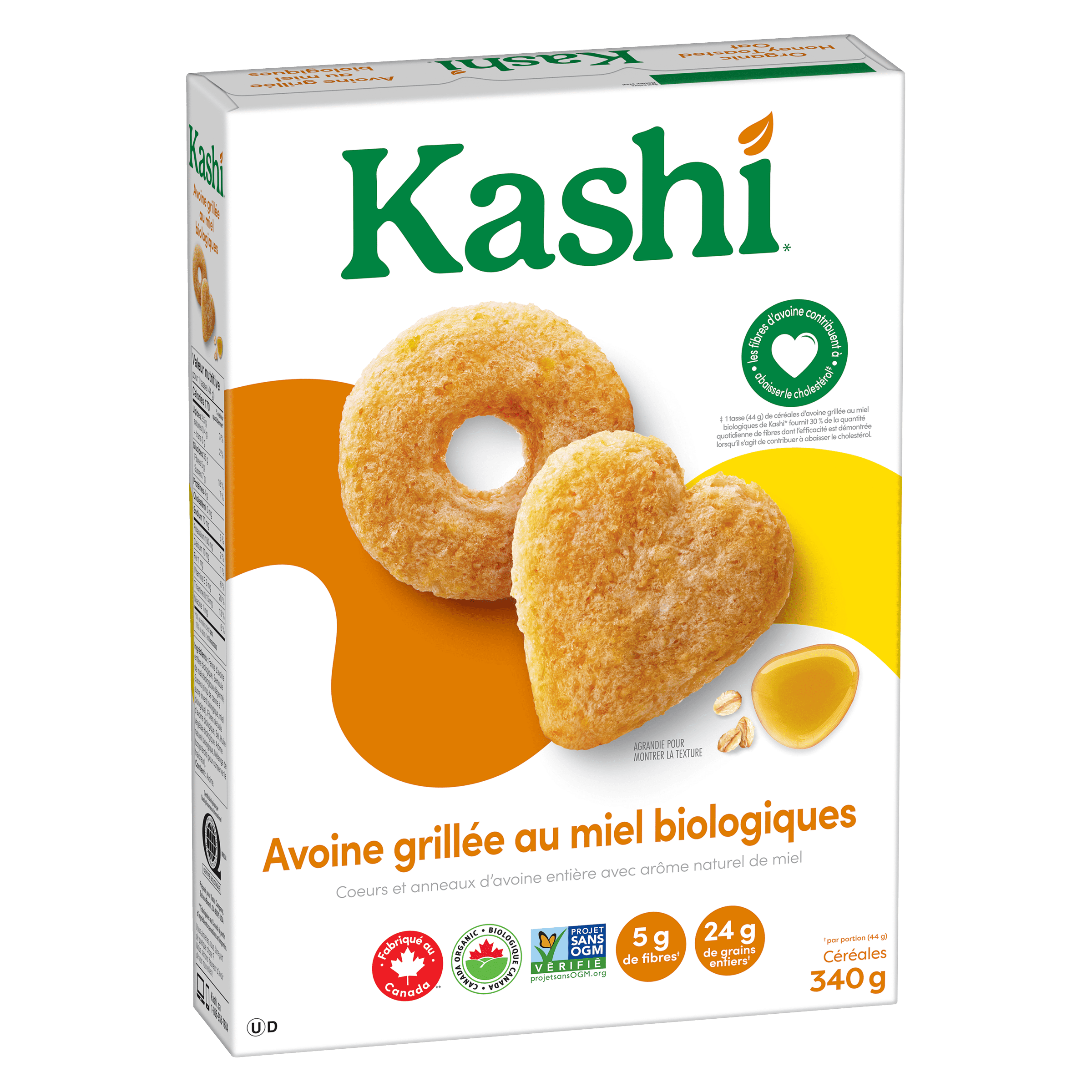 Kashi® Avoine grillée au miel biologiques 300g- céréales