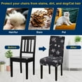 thumbnail image 4 of Chair Covers, Dining Room Chair Covers, Stretch Kitchen Chair Covers/Dining Room Chair Covers Set of 6, Removable Washable Dining Chair Slipcovers for Home, Hotel, Banquet, 4 of 6