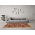 thumbnail image 3 of Ahgly Company Indoor Round Persian Brown Traditional Area Rugs, 7' Round, 3 of 4