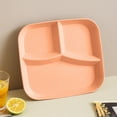 thumbnail image 5 of Gosuguu 10 Inch Control Divided Plates For Eating Straw Dinner, Kids and Adults, Picnic Reusable Plates, BPA Free Food Containers, Mealtime Solution, 5 of 6