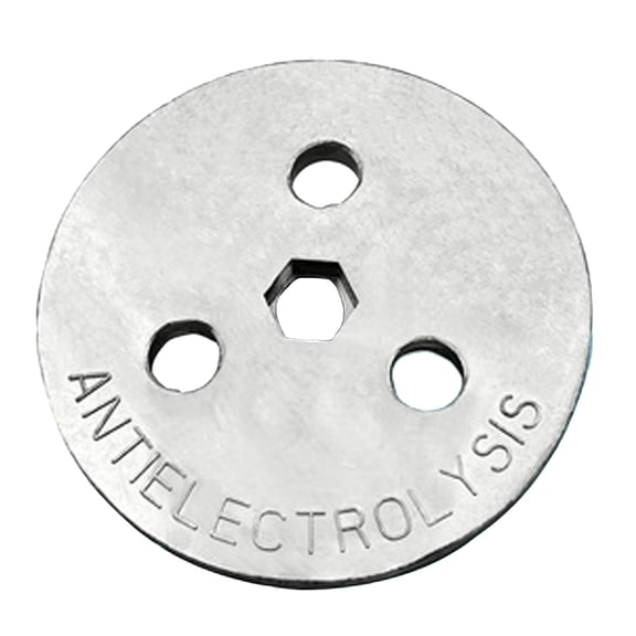 Poolzilla Anti-Electrolysis Zinc Anode Weight Plate, 1 Pack, Keep Your Skimmer Basket in Place, Fights Against Corrosion