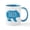 White/Blue Inside, variant on CafePress - Papa Bear Mugs - 11 oz Ceramic Mug - Novelty Coffee Tea Cup