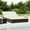 Black and cream, variant on vidaXL 2-Person Sunbed with Cushions Daybed Outdoor Chaise Lounge Poly Rattan