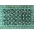 thumbnail image 1 of Ahgly Company Indoor Rectangle Persian Turquoise Blue Traditional Area Rugs, 3' x 5', 1 of 4