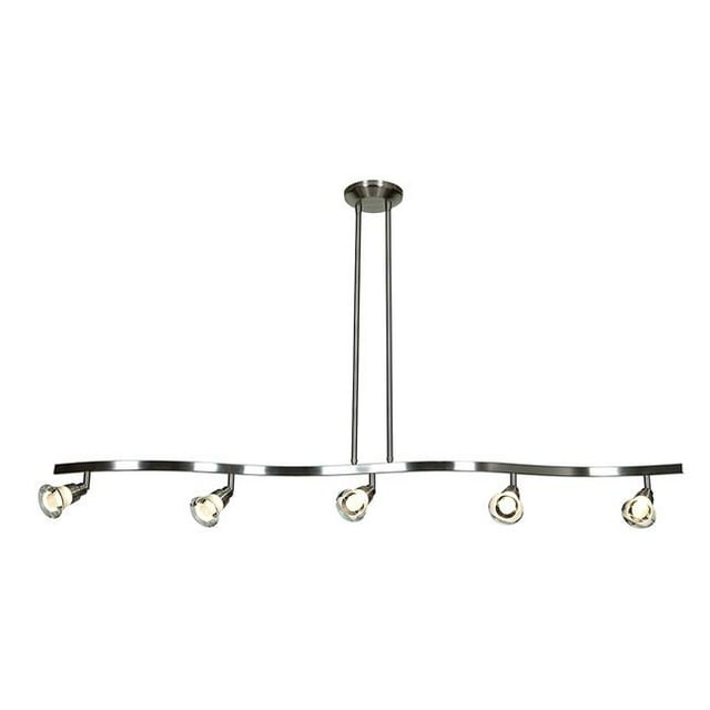 Access Lighting 63055LEDD-MC-ACR Optix 5 Light Dimmable Pendant - Matte Chrome