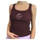 thumbnail image 1 of Gibobby Estampado recortado Top corto Camisole Tank Blusa Mini Slim Mujer Blusa de mujer(Marrón,G), 1 of 5