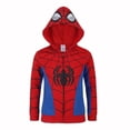thumbnail image 2 of Conjunto para niños Marvel Spider-Man con sudadera con capucha y pantalones azul y rojo, 2 of 7