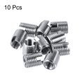 thumbnail image 3 of Unique Bargains M4 M7x8mm Threaded Inserts Carbon Steel Nickel Plated Silver 10 Pack, 3 of 5