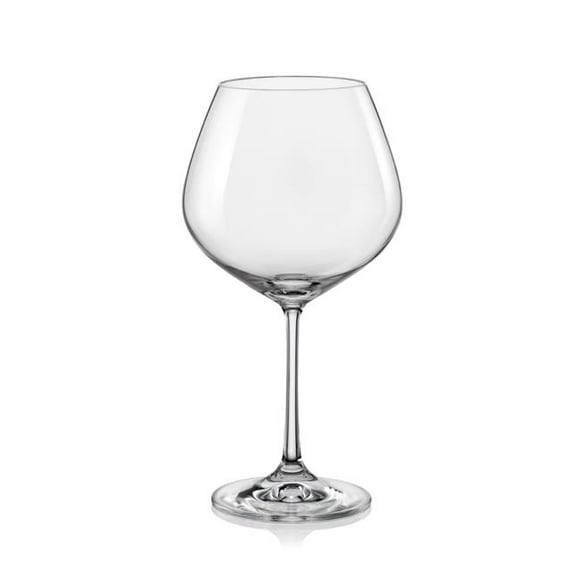 Red Vanilla 40729-570 570 ml Viola Burgundy Wine Glass - Set of 6