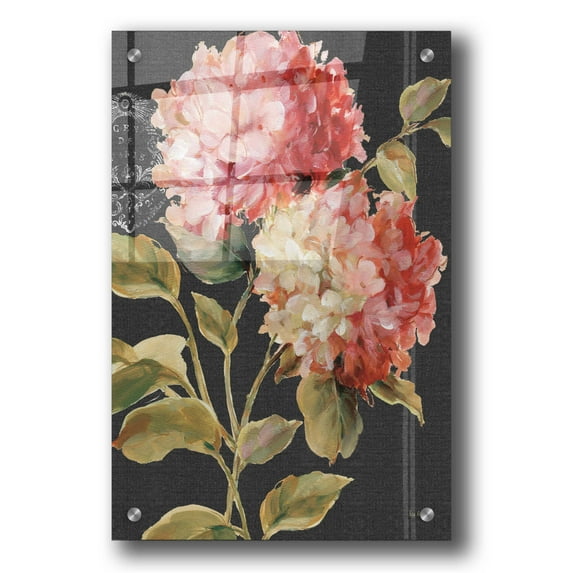 Epic Art 'Harmonious Hydrangeas' by Lisa Audit, Acrylic Glass Wall Art, 24"x36"