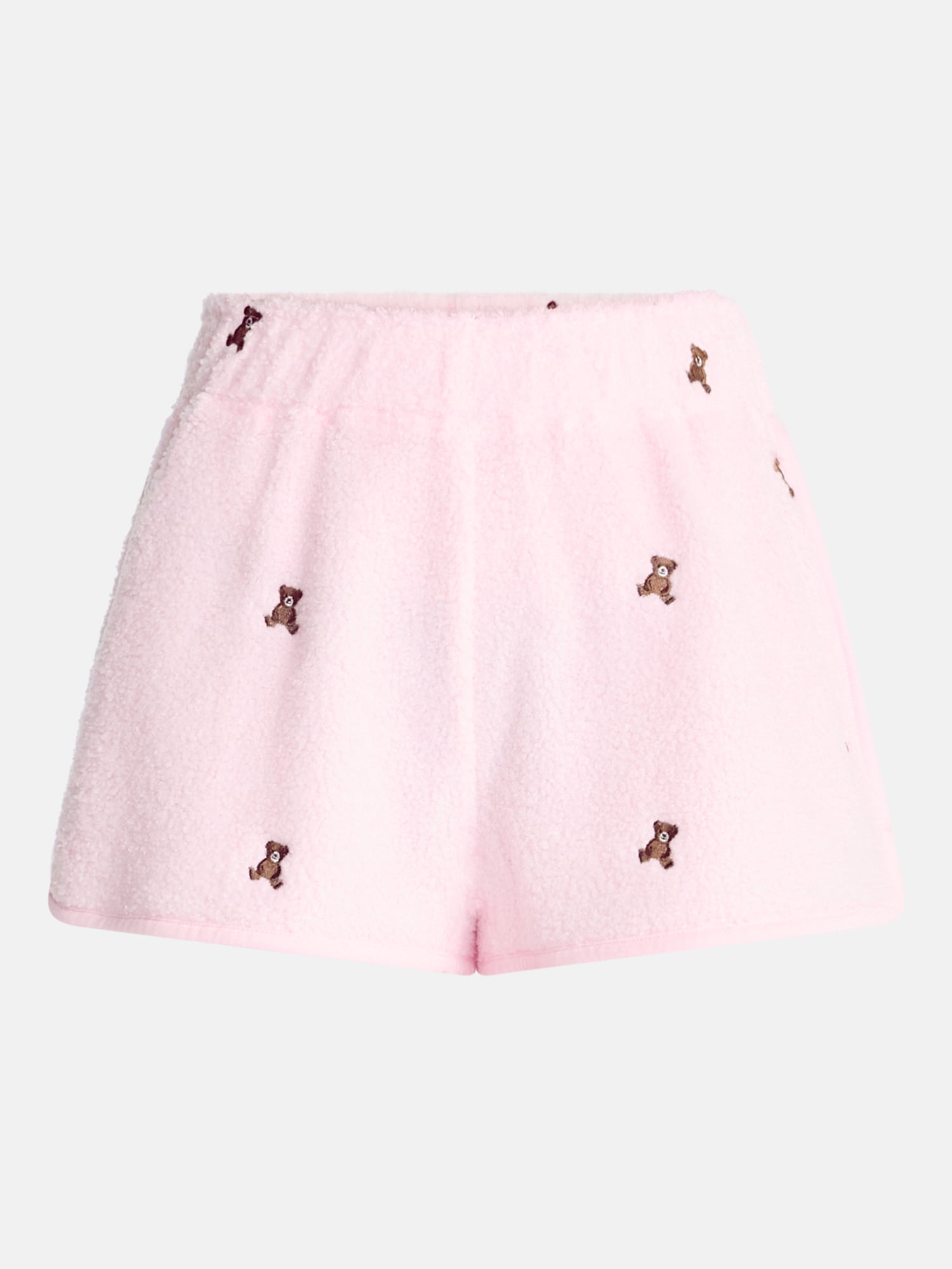 No Boundaries Cozy Teddy Shorts, 2.75'' Inseam, Women’s XS-2X