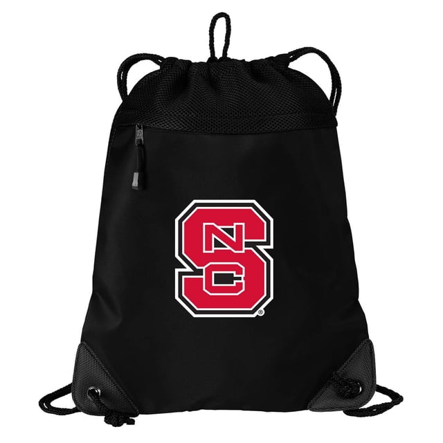 Broad Bay NC State Wolfpack Drawstring Bag NC State Cinch Pack Backpack UNIQUE MESH & MICROFIBER