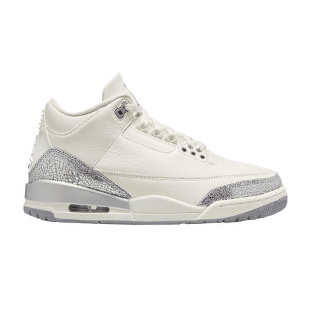 Wmns Air Jordan 3 Retro 'Sail Metallic Silver' (Cream) - Size 5