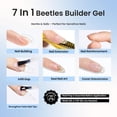 thumbnail image 4 of Gel constructor para uñas y escarabajos, 15 ml, 7 en 1, transparente a baja temperatura, 4 of 9