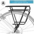 thumbnail image 6 of Rear Bike Rack,Bike Cargo Rack,Bicycle Pannier Rack with Reflector and Cargo Net,Height Adjustable Fit 26”-29” and 700c Bike with Non-disc Brake,BCR04, 6 of 9