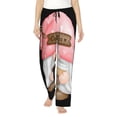 thumbnail image 1 of Fotbe Coffee Gnome (1) Pantalones de Pijama para Mujer, Pantalones de Dormir, Pantalones Pj con Cordón y Bolsillos-Large, 1 of 6