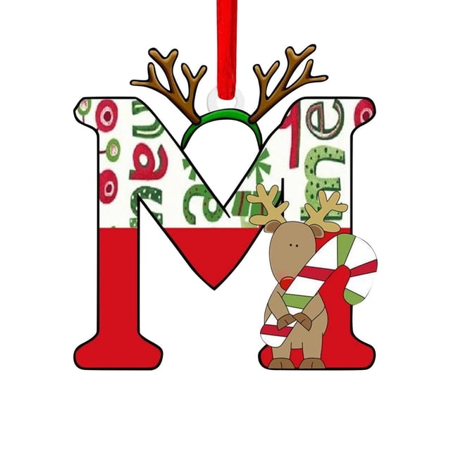 RKSTN Letter pendant Creative English letter pendant M (string random)
