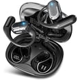 thumbnail image 1 of Auriculares abiertos Bluetooth 5.4 sin cables con pantalla tiempo de reproducción de 46 horas, auriculares con cancelación de ruido ENC IPX5 impermeables, auriculares ergonómicos con gancho para, 1 of 7