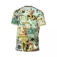 thumbnail image 5 of T Shirt For Men Newspaper Collage Man Vintage Aesthetic Streetwear Sports Breathable Summer Fashion, 5 of 7