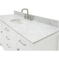 thumbnail image 3 of Ariel H061SCW2OVOWHT Bristol 61" Free Standing Single Oval Basin Vanity Set - White, 3 of 7