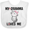 thumbnail image 3 of Inktastic Gramma Loves Me Girls Girls Baby Bib, 3 of 4
