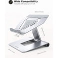 thumbnail image 5 of Lamicall Laptop Stand, Adjustable Notebook Riser - Foldable Portable Ergonomic Computer Desktop Laptop Holder for Desk,, 5 of 5