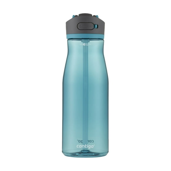 Contigo Ashland 2.0 Leak-Proof Water Bottle with Straw and Carry Handle, BPA-Free, Dishwasher Safe, Juniper, 40 oz (1.18 L)